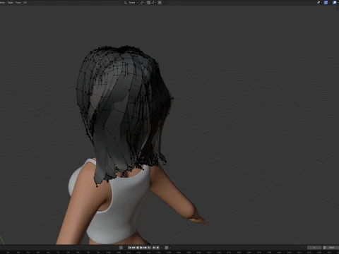ベアトリス様式化された女性 3Dモデル