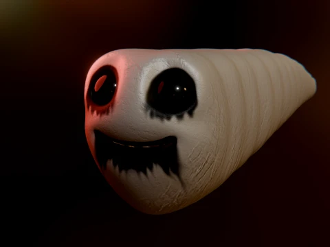 Cursed Worm 3D Model