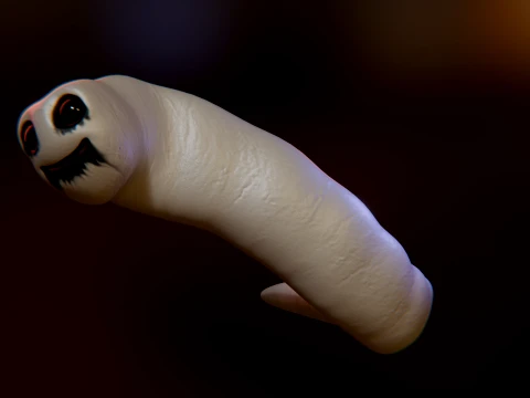Cursed Worm 3D Model