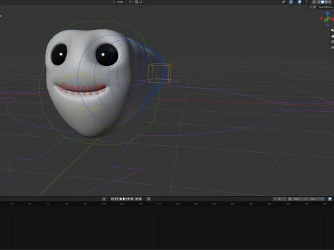 Cursed Worm 3D Model