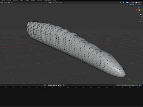 Cursed Worm 3D Model
