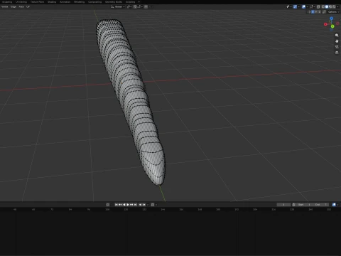 Cursed Worm 3D Model