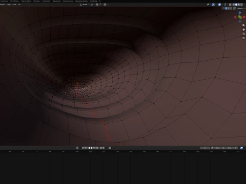 Cursed Worm 3D Model