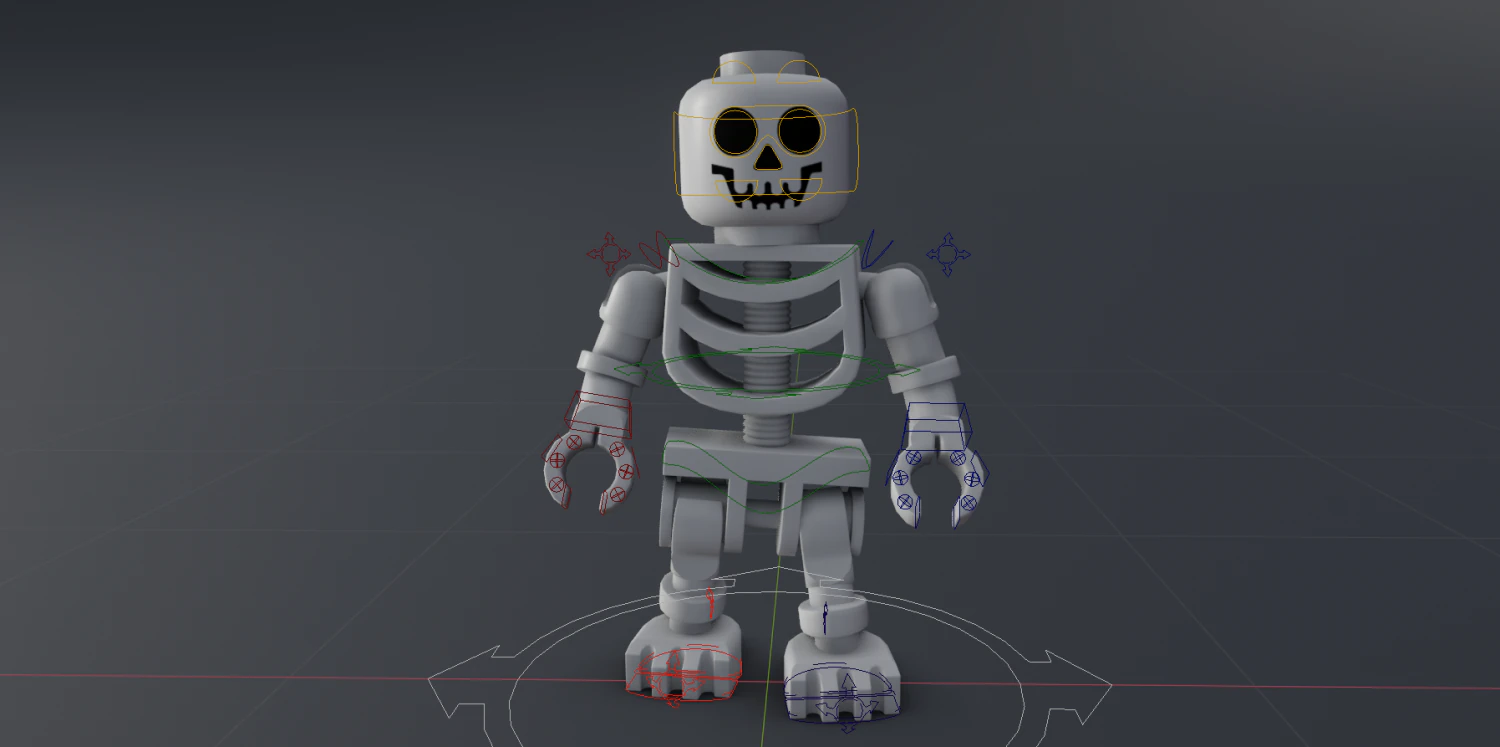 lego skeleton 3D Model .c4d .max .obj .3ds .fbx .stl .blend