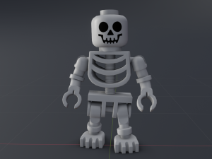 lego skeleton 3D-Modell