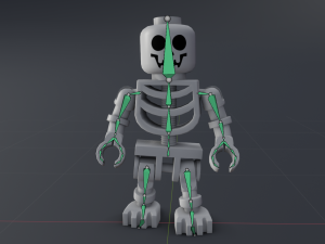 lego skeleton 3D-Modell