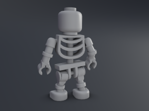 lego skeleton 3D in 3DExport