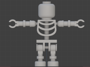 lego skeleton 3D-Modell