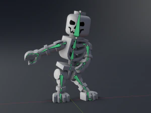 lego skeleton 3D Model