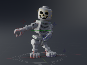 lego skeleton 3D-Modell