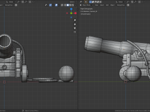 stylized pirate cannons pack 3D Model