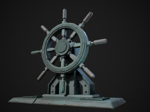 stylized ship helm 3D Модель