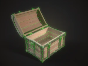 stylized treasure chest 3D Model