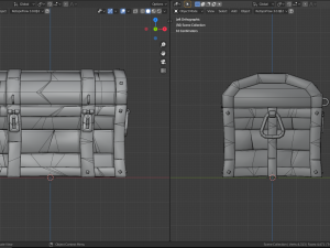 stylized treasure chest Modèle 3D