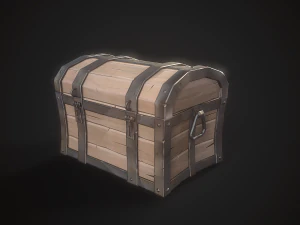 stylized treasure chest 3D Model