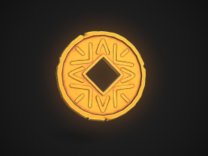 stylized pirate coin 3Dモデル