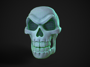 stylized skull 3D Model