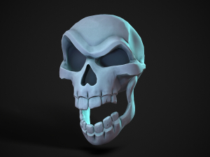 stylized skull 3D Model