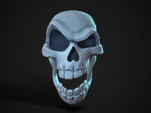 stylized skull 3D Model