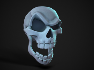 stylized skull 3D Model