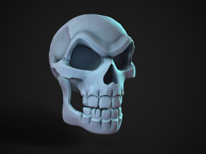 stylized skull 3D Model