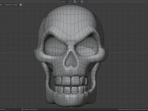 stylized skull 3D Model