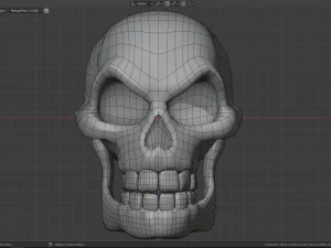 stylized skull 3D Model