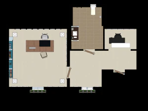 escrit&oacute;rio cl&aacute;ssico Modelo 3D