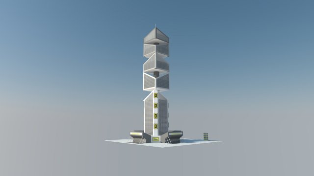 tower Modelo 3D .c4d .max .obj .3ds .fbx .stl .blend 