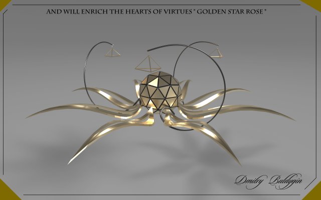 starrosegold 3D Model .c4d .max .obj .3ds .fbx .stl .blend 