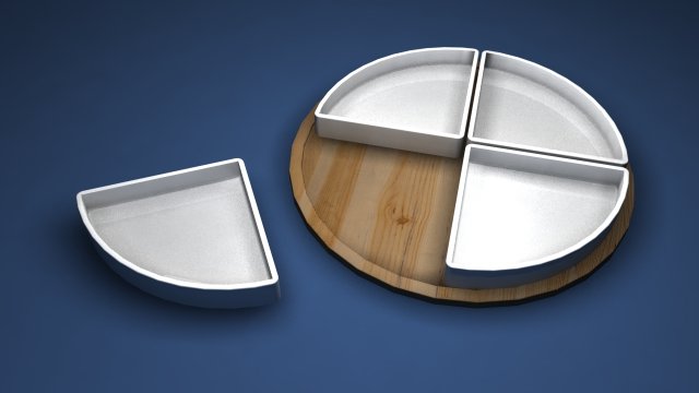 dry fruit bowl 3D Модель .c4d .max .obj .3ds .fbx .stl .blend 