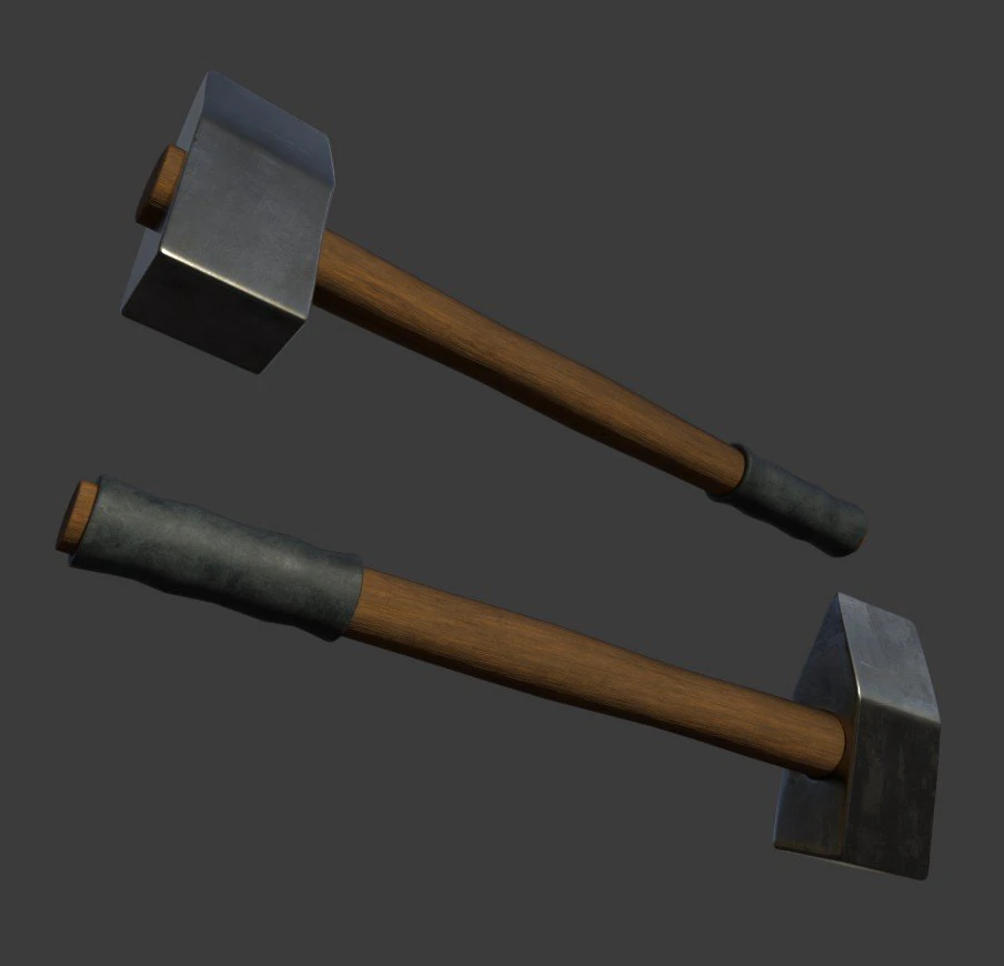 hammer 3D Model .c4d .max .obj .3ds .fbx .stl .blend 