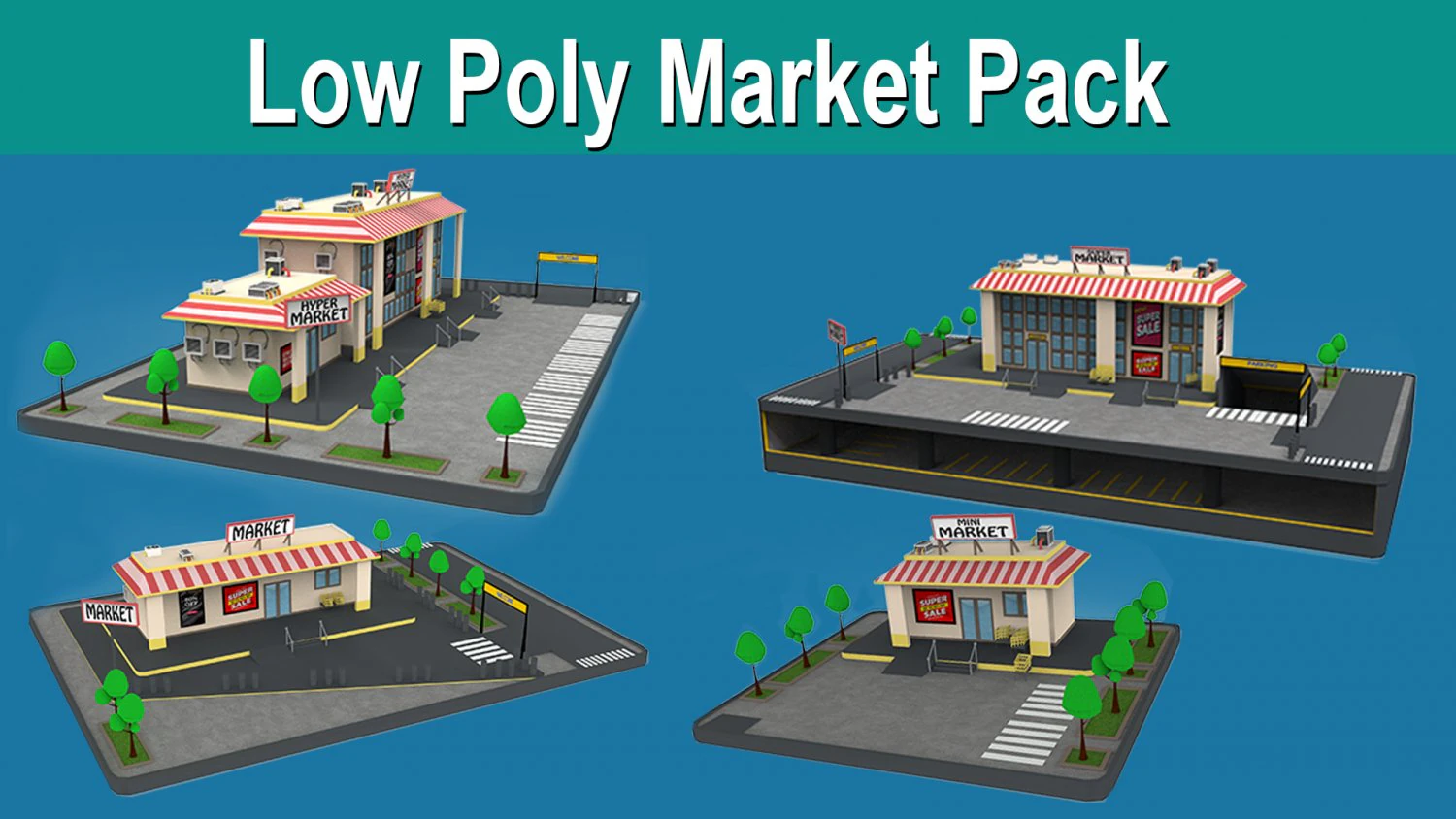 paket pasar poli rendah Model 3D .c4d .max .obj .3ds .fbx .stl .blend 