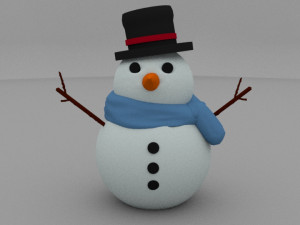 snowman 3D 모델