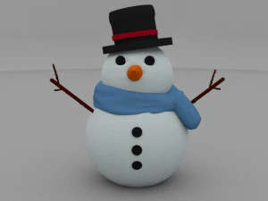 sneeuwman 3D Model