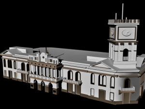 mexican government palace 3D Model