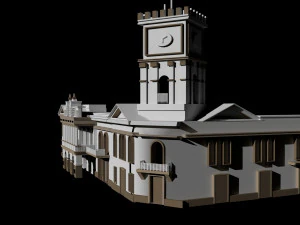 mexican government palace 3D Model