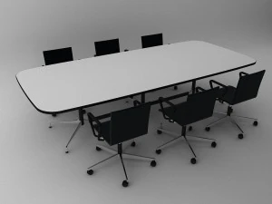 modern meeting table with v-ray 3D Model