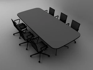 modern meeting table with v-ray 3D Model