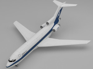 plane boeing 727 Modelo 3D