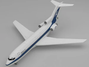 plane boeing 727 3D Model