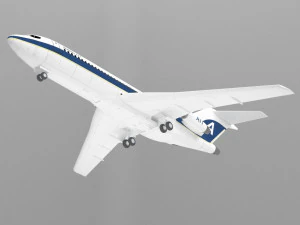 plane boeing 727 3D Model