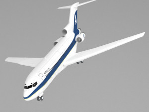plane boeing 727 3Dモデル