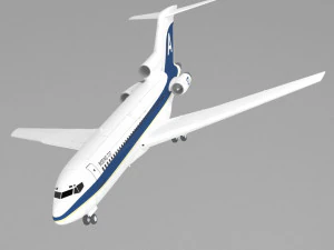 plane boeing 727 3D Model