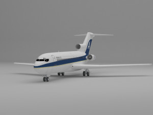 plane boeing 727 3Dモデル