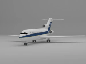 plane boeing 727 3D Model