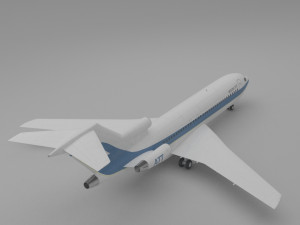 plane boeing 727 3Dモデル