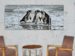 triptych wall art penguins 1 3D Model