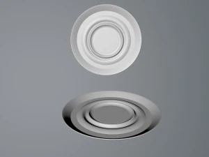 teacup saucer plate and spoon 3D Model