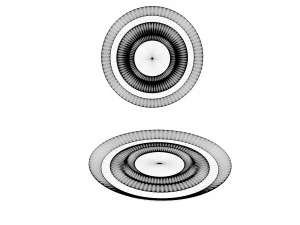 teacup saucer plate and spoon 3D Model